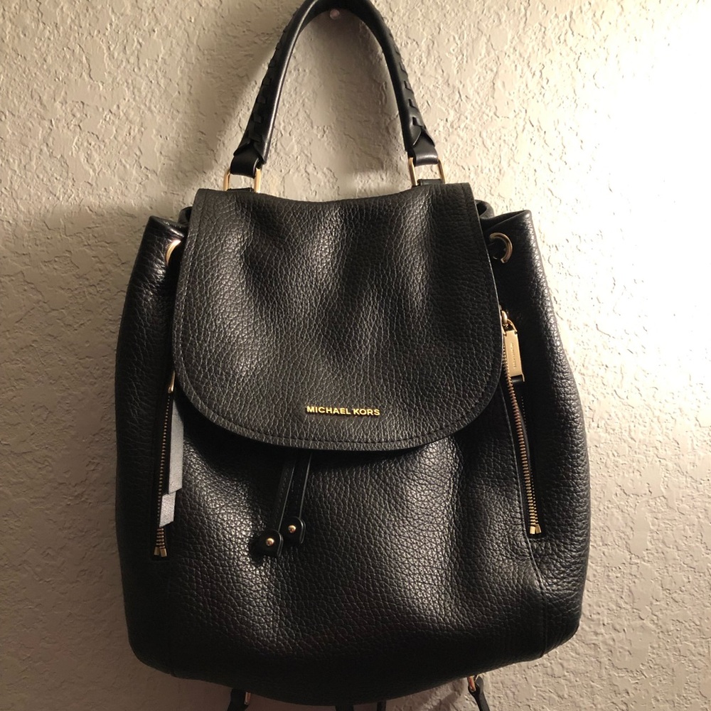 Michael Kors pebble leather backpack